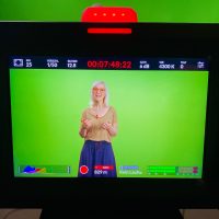 Filmaufnahmen im Greenroom für ein Online-Training